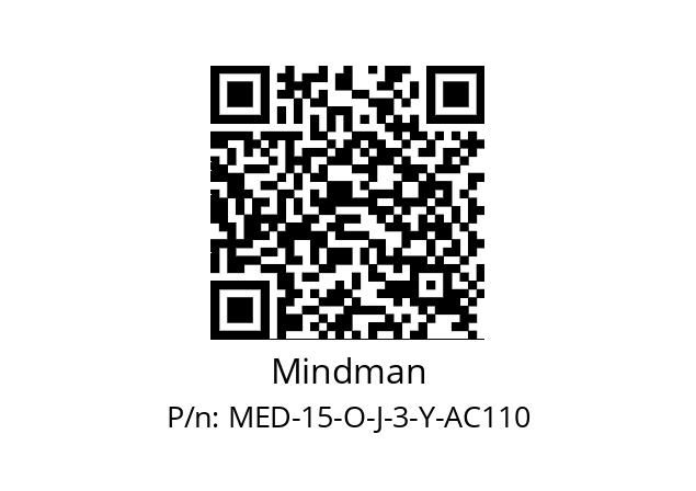   Mindman MED-15-O-J-3-Y-AC110