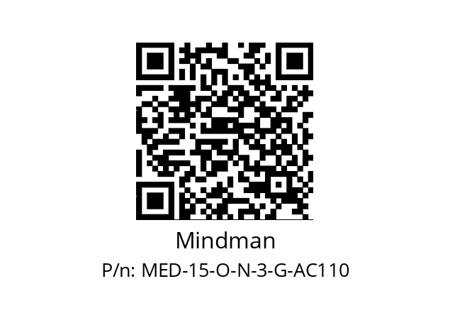   Mindman MED-15-O-N-3-G-AC110