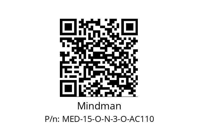   Mindman MED-15-O-N-3-O-AC110