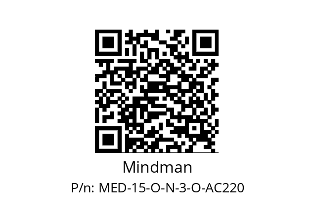   Mindman MED-15-O-N-3-O-AC220