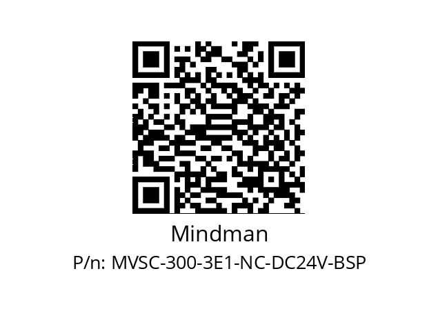   Mindman MVSC-300-3E1-NC-DC24V-BSP