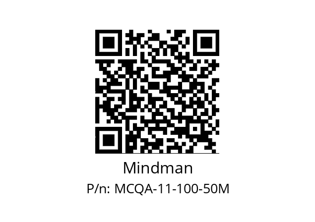   Mindman MCQA-11-100-50M