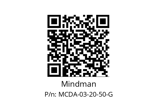   Mindman MCDA-03-20-50-G