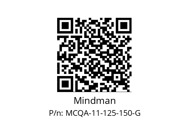   Mindman MCQA-11-125-150-G