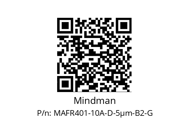   Mindman MAFR401-10A-D-5μm-B2-G