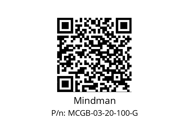   Mindman MCGB-03-20-100-G