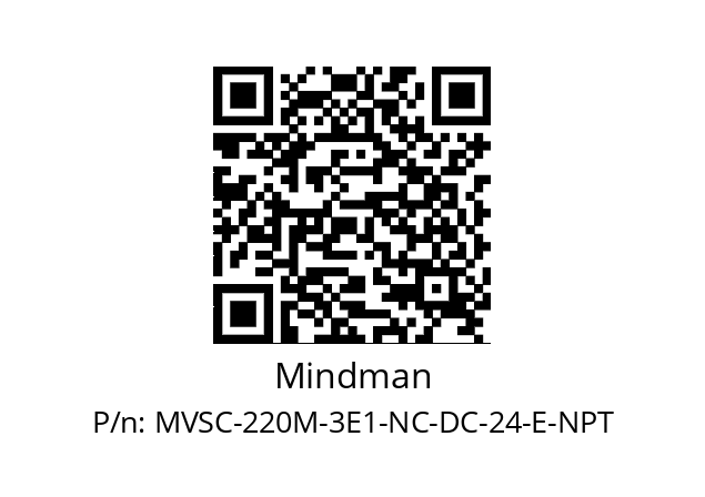   Mindman MVSC-220M-3E1-NC-DC-24-E-NPT