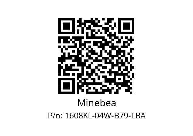   Minebea 1608KL-04W-B79-LBA