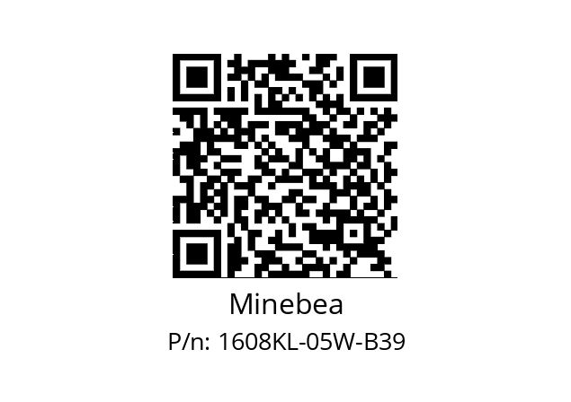   Minebea 1608KL-05W-B39