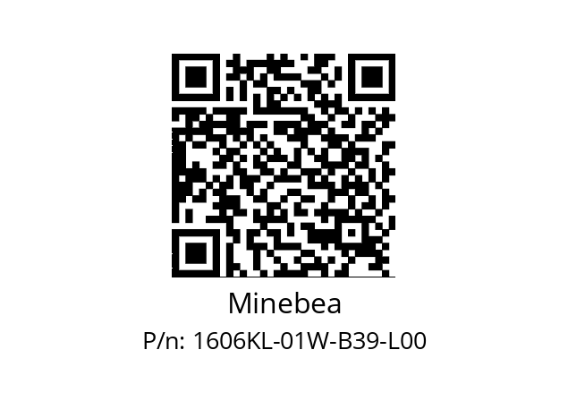   Minebea 1606KL-01W-B39-L00