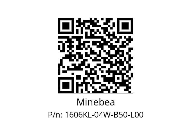   Minebea 1606KL-04W-B50-L00