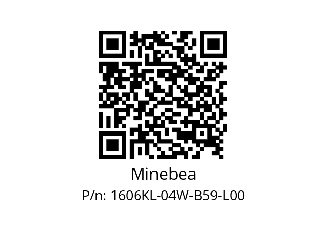   Minebea 1606KL-04W-B59-L00