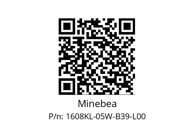   Minebea 1608KL-05W-B39-L00