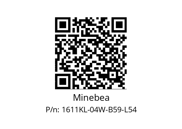   Minebea 1611KL-04W-B59-L54