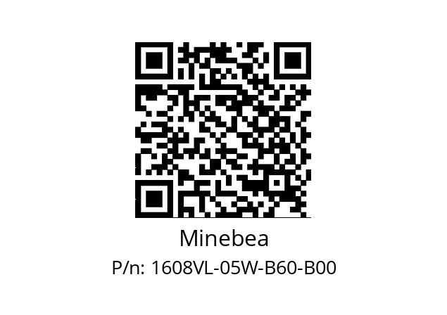   Minebea 1608VL-05W-B60-B00