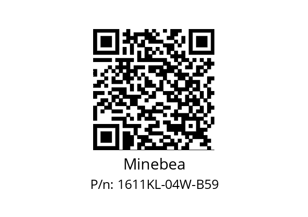   Minebea 1611KL-04W-B59