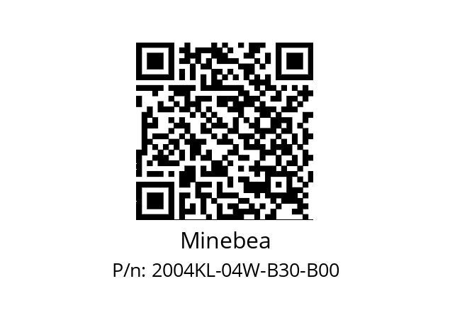   Minebea 2004KL-04W-B30-B00