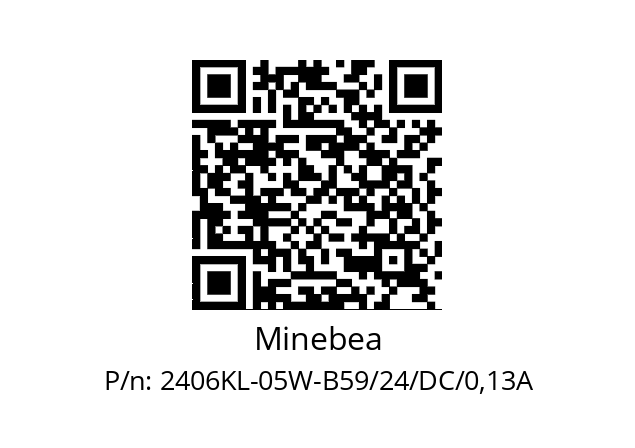   Minebea 2406KL-05W-B59/24/DC/0,13A