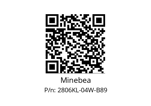   Minebea 2806KL-04W-B89