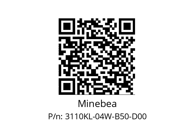   Minebea 3110KL-04W-B50-D00