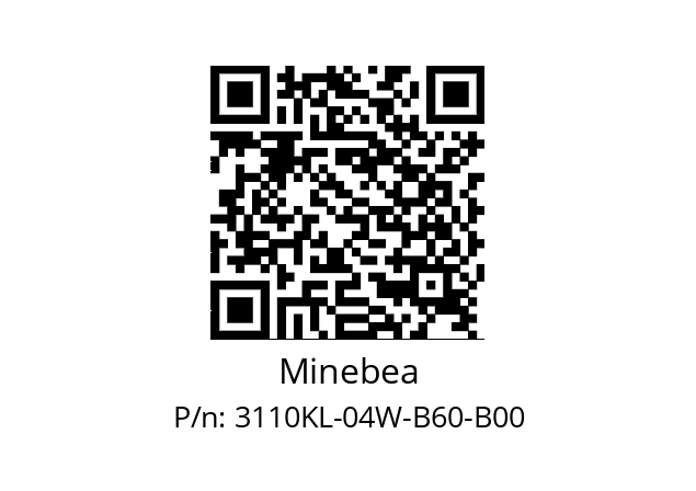   Minebea 3110KL-04W-B60-B00