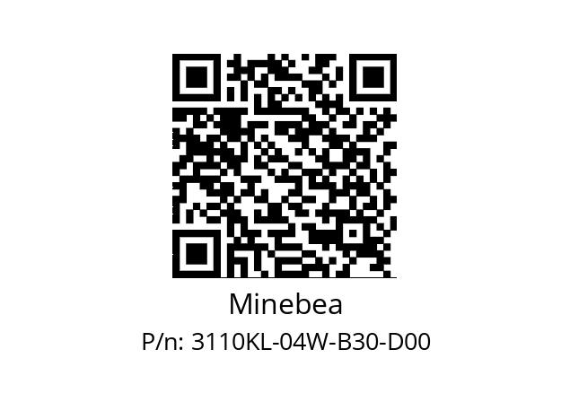   Minebea 3110KL-04W-B30-D00