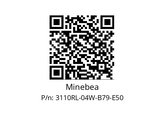   Minebea 3110RL-04W-B79-E50