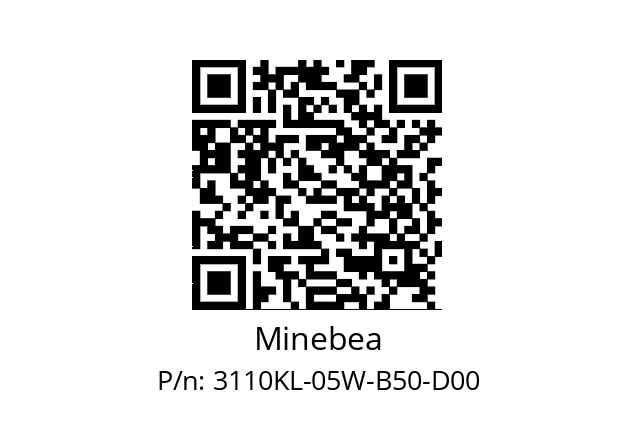   Minebea 3110KL-05W-B50-D00