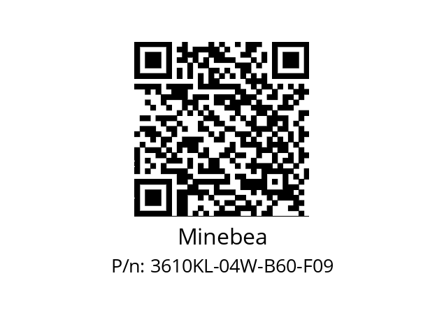   Minebea 3610KL-04W-B60-F09