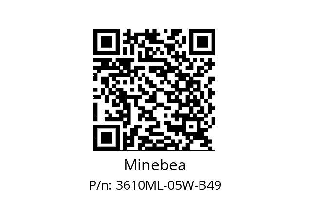   Minebea 3610ML-05W-B49