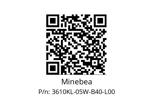   Minebea 3610KL-05W-B40-L00