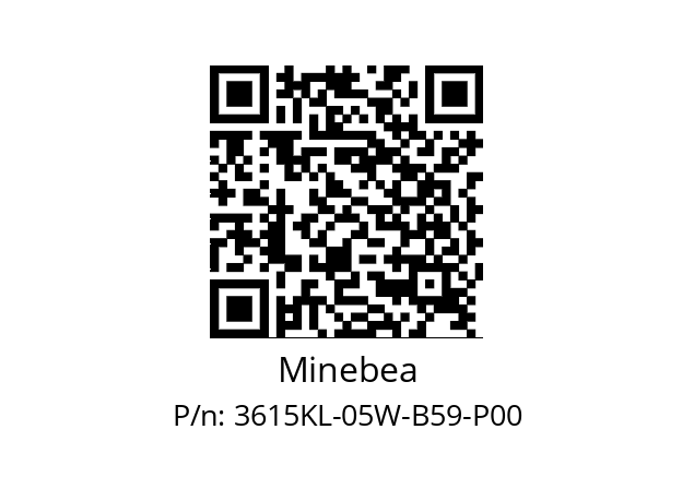   Minebea 3615KL-05W-B59-P00