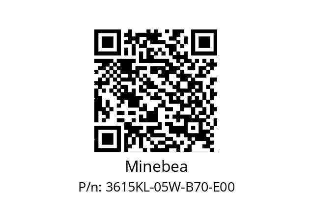   Minebea 3615KL-05W-B70-E00