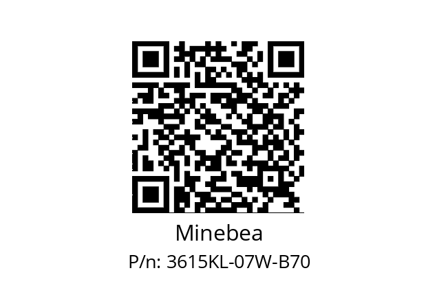   Minebea 3615KL-07W-B70