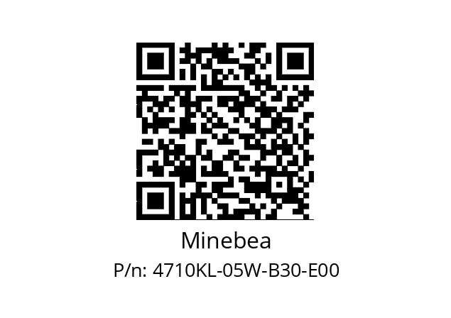   Minebea 4710KL-05W-B30-E00