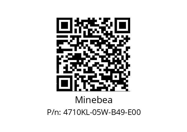   Minebea 4710KL-05W-B49-E00