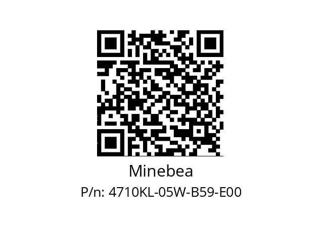   Minebea 4710KL-05W-B59-E00