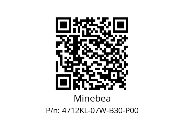   Minebea 4712KL-07W-B30-P00