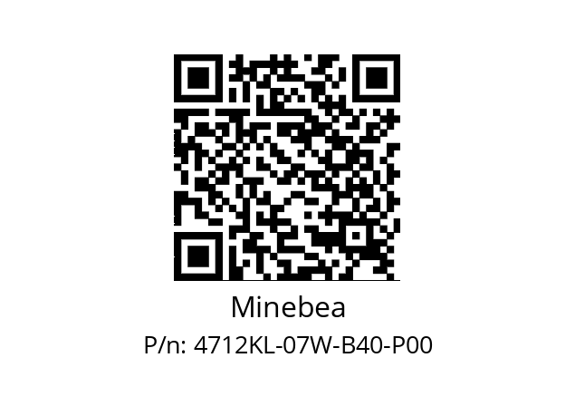   Minebea 4712KL-07W-B40-P00