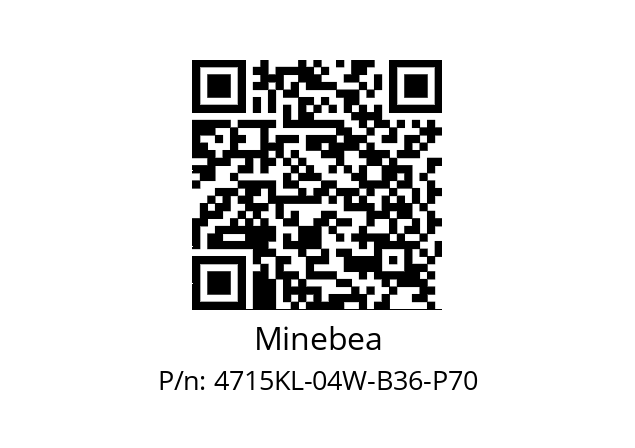   Minebea 4715KL-04W-B36-P70