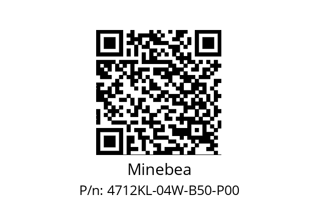   Minebea 4712KL-04W-B50-P00