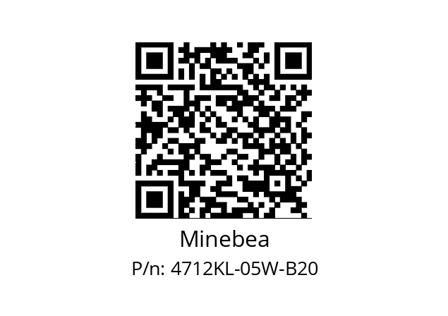   Minebea 4712KL-05W-B20