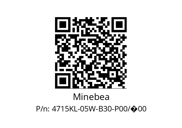   Minebea 4715KL-05W-B30-P00/�00