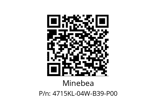   Minebea 4715KL-04W-B39-P00