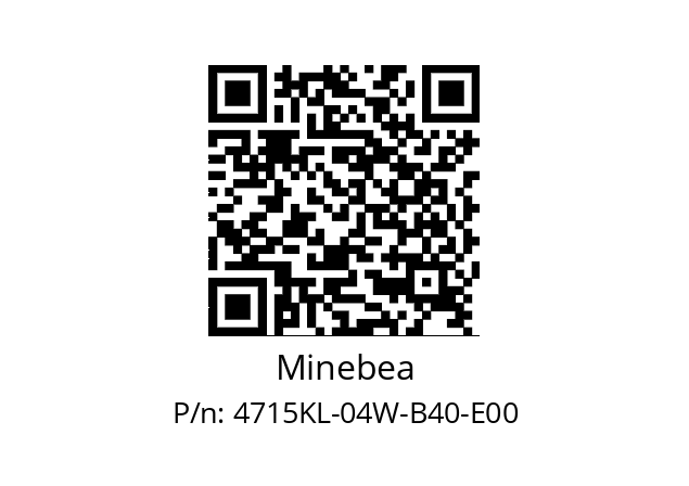   Minebea 4715KL-04W-B40-E00