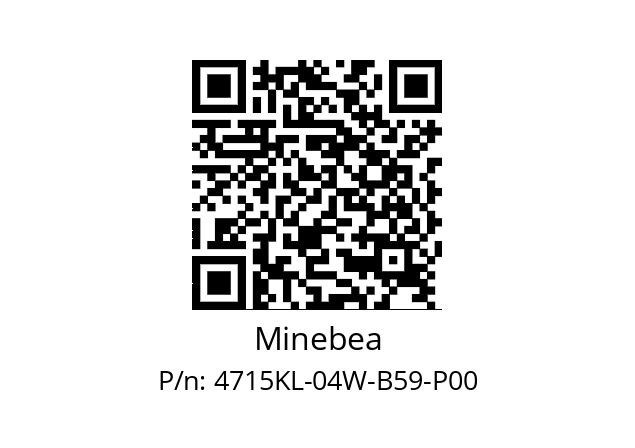   Minebea 4715KL-04W-B59-P00