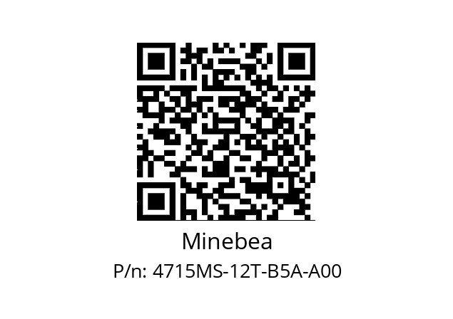   Minebea 4715MS-12T-B5A-A00