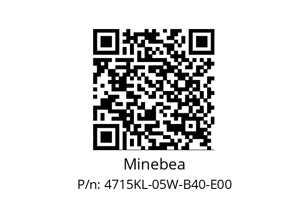   Minebea 4715KL-05W-B40-E00