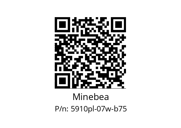   Minebea 5910pl-07w-b75