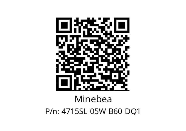   Minebea 4715SL-05W-B60-DQ1